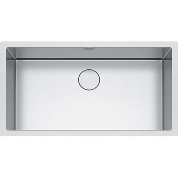 Franke Ps2x110-33 Professional 2 35-7/16" Single Basin Stainless Steel Kitchen Sink -