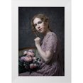 thumbnail image 1 of Franke, Ruth 13x18 White Modern Wood Framed Museum Art Print Titled - With Flowers, 1 of 4