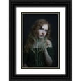 thumbnail image 1 of Franke, Ruth 17x24 Black Ornate Wood Framed with Double Matting Museum Art Print Titled - A Little Bit Of Green, 1 of 4