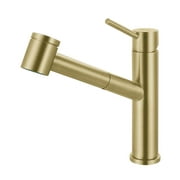 Franke Stl-Po Steel 1.75 GPM Single Hole Pull Out Kitchen Faucet - Gold