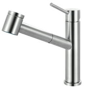 Franke Stl-Po Steel 1.75 GPM Single Hole Pull Out Kitchen Faucet - Stainless Steel