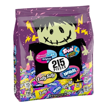 Franken Favorites Mix, Halloween Candy, 69.84 oz Variety Mixed Bag, 215 Count