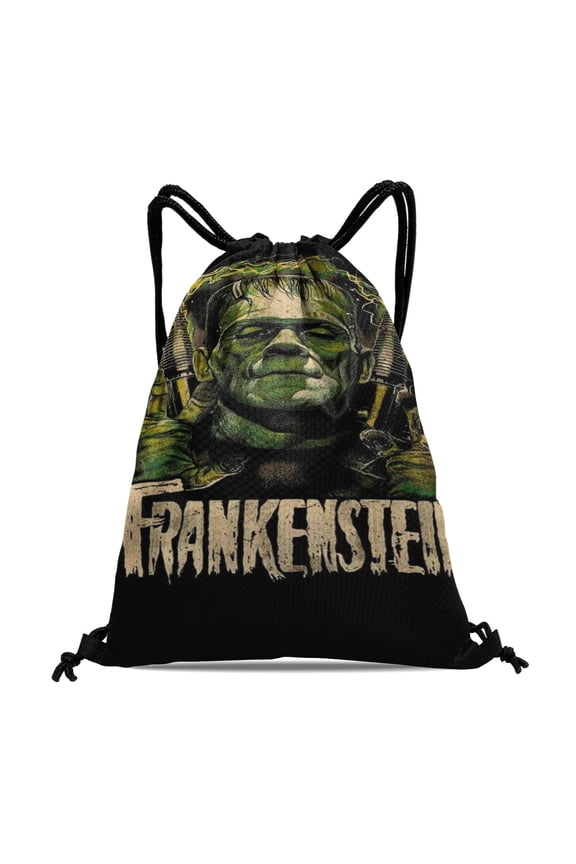 Frankenstein Backpack Bag Goodies Merch Drawstring Party Favors Gym Waterproof Swimming Beach