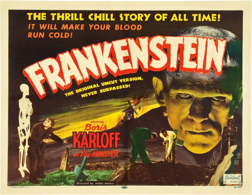 Frankenstein Canvas Art - (28 x 22)