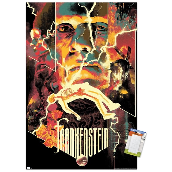 Frankenstein - Collage Wall Poster, 22.375" x 34"