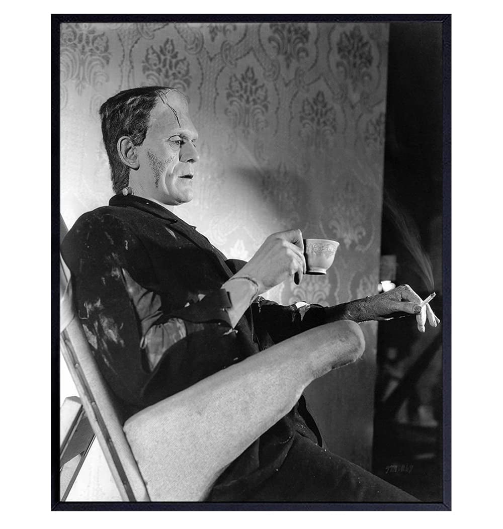 Frankenstein Decor - Home Theater Decor - Horror Movie Poster - Scary ...