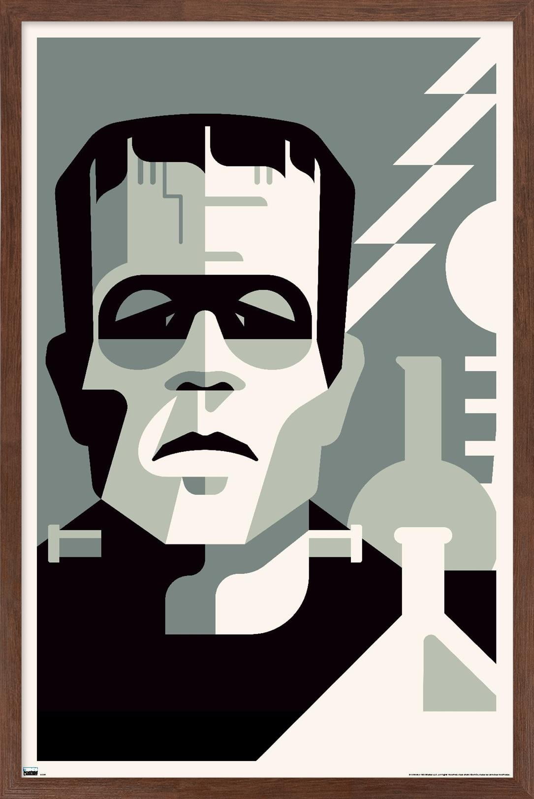 Frankenstein - Graphic Wall Poster, 14.725" x 22.375" Framed