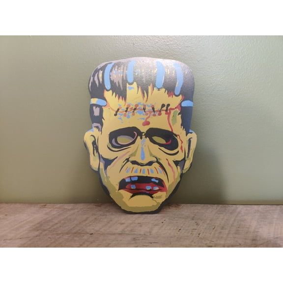 Frankenstein Halloween Wood Cutout