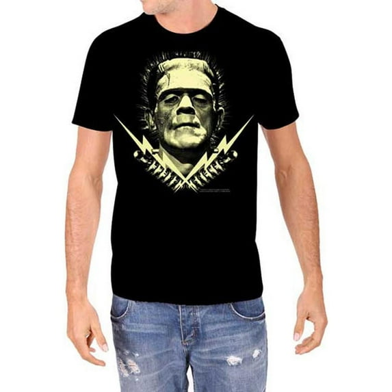 Frankenstein Universal Monsters Bolts Glow In The Dark T-Shirt (2XL)