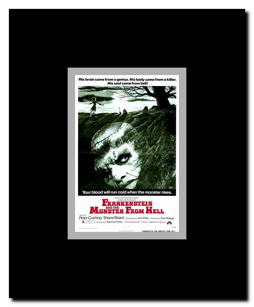 Frankenstein and the Monster from Hell Framed Movie Poster