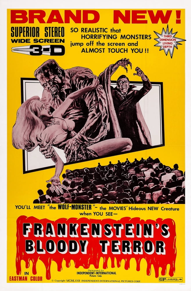 FrankensteinS Bloody Terror Canvas Art - (11 x 17)