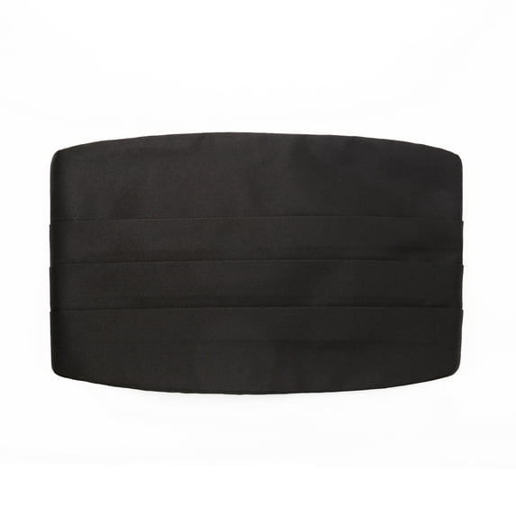 Frankers Men’s 4-pleat Poly Satin Solid Color Adjustable Cummerbund, Multiple Color Available