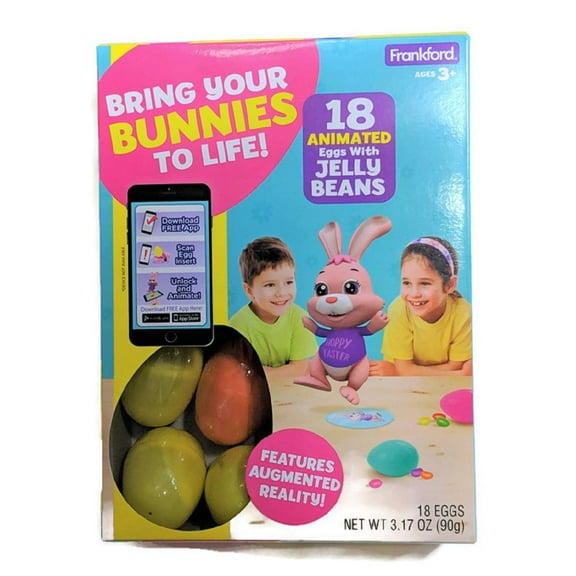 Frankford 24 Animated Eggs With Jelly Beans And Stickers