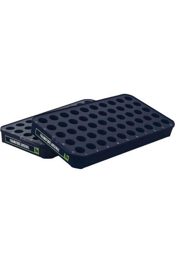 Perfect Fit Gen 2 Reloading Tray #8 338 Laupa Magnum, 33 WCF, 45-70 Government 50-Round Blue 2PK