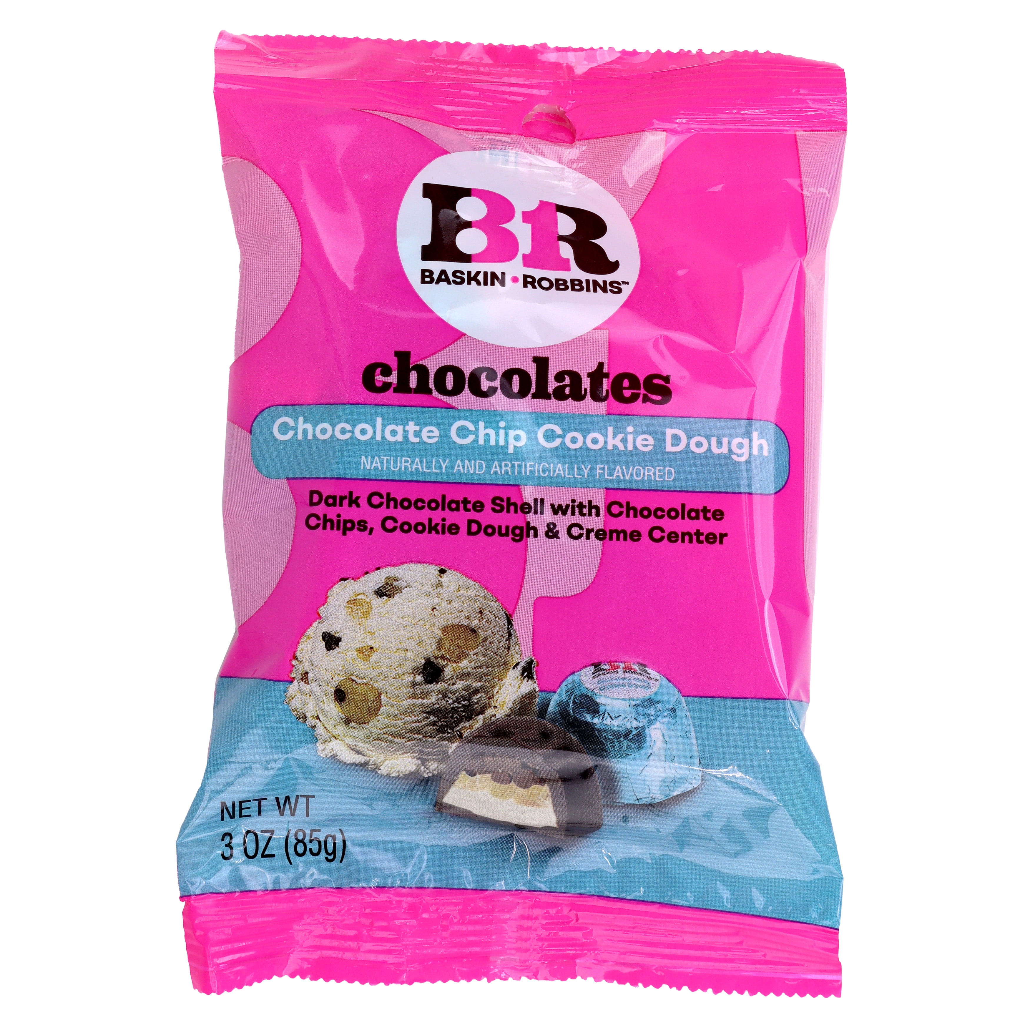 Frankford Baskin Robbins Chocolates, Cookie Dough, 3 Ounce Bag