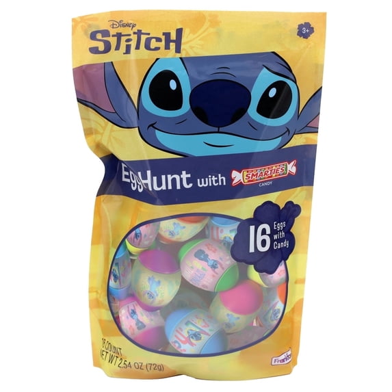 Frankford Disney Stitch Easter Egg Hunt with SMARTIES Candy, 16 Count