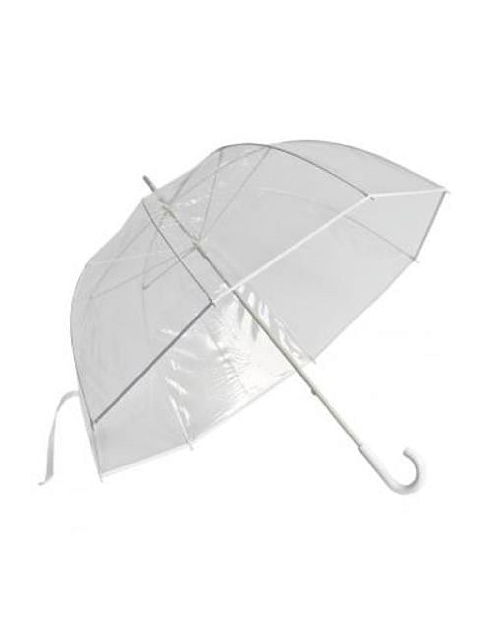 Frankford GB01WH Clear Golf Bubble Umbrella, White Trim