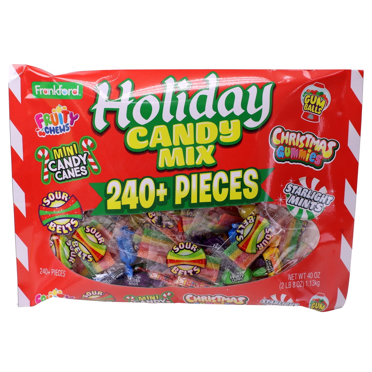 advertising。アメトイ。 Frankford Holiday Assorted Candy Mega Mix Bulk Variety Bag, 40 oz