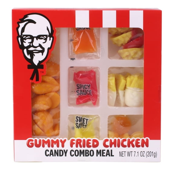 KFC Gummy Candy Fried Chicken Combo Meal by Frankford, 7.1 ounces