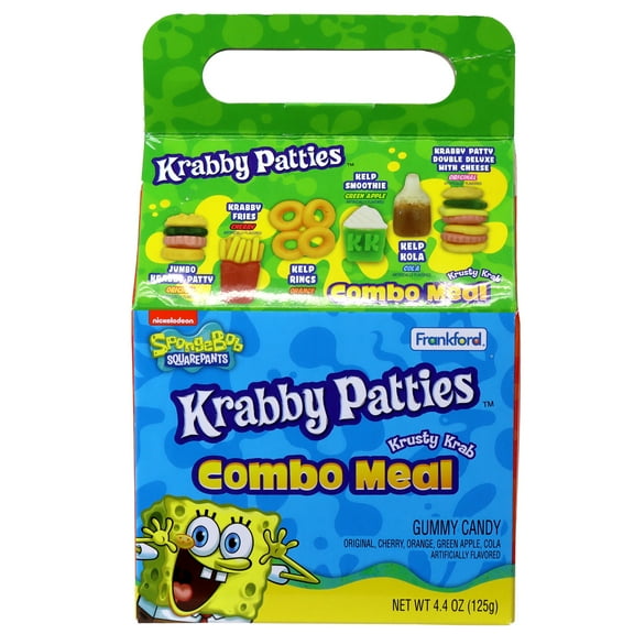 Krabby Patties Krusty Krab Gummy Candy Combo Meal by Frankford