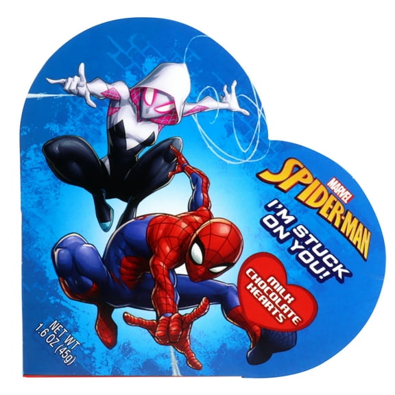 Frankford Marvel Spiderman Valentine's Day Milk Chocolate Heart Box, 1.6oz