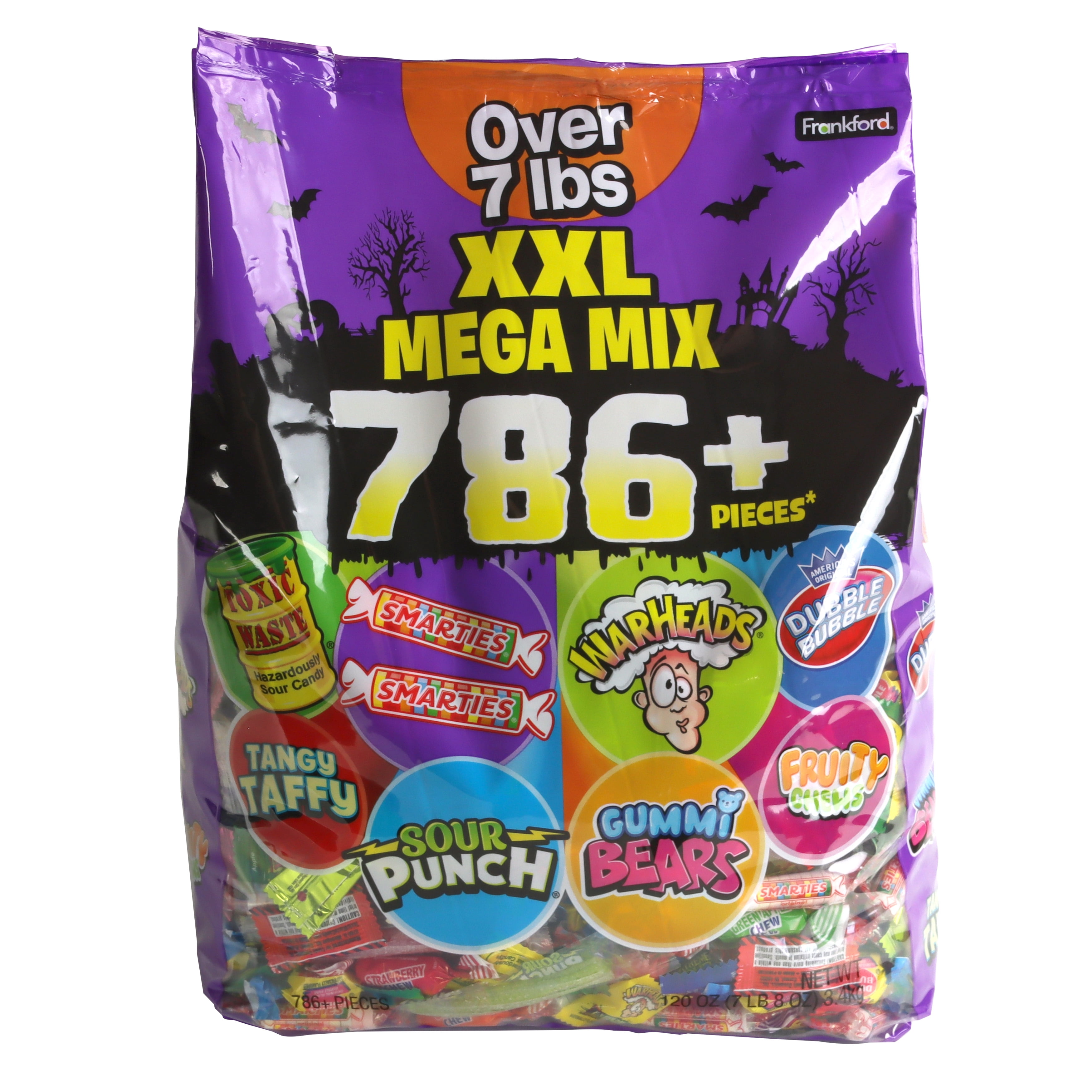 Frankford Mega Mix XXL Assorted Hard and Gummy Halloween Candy Bag