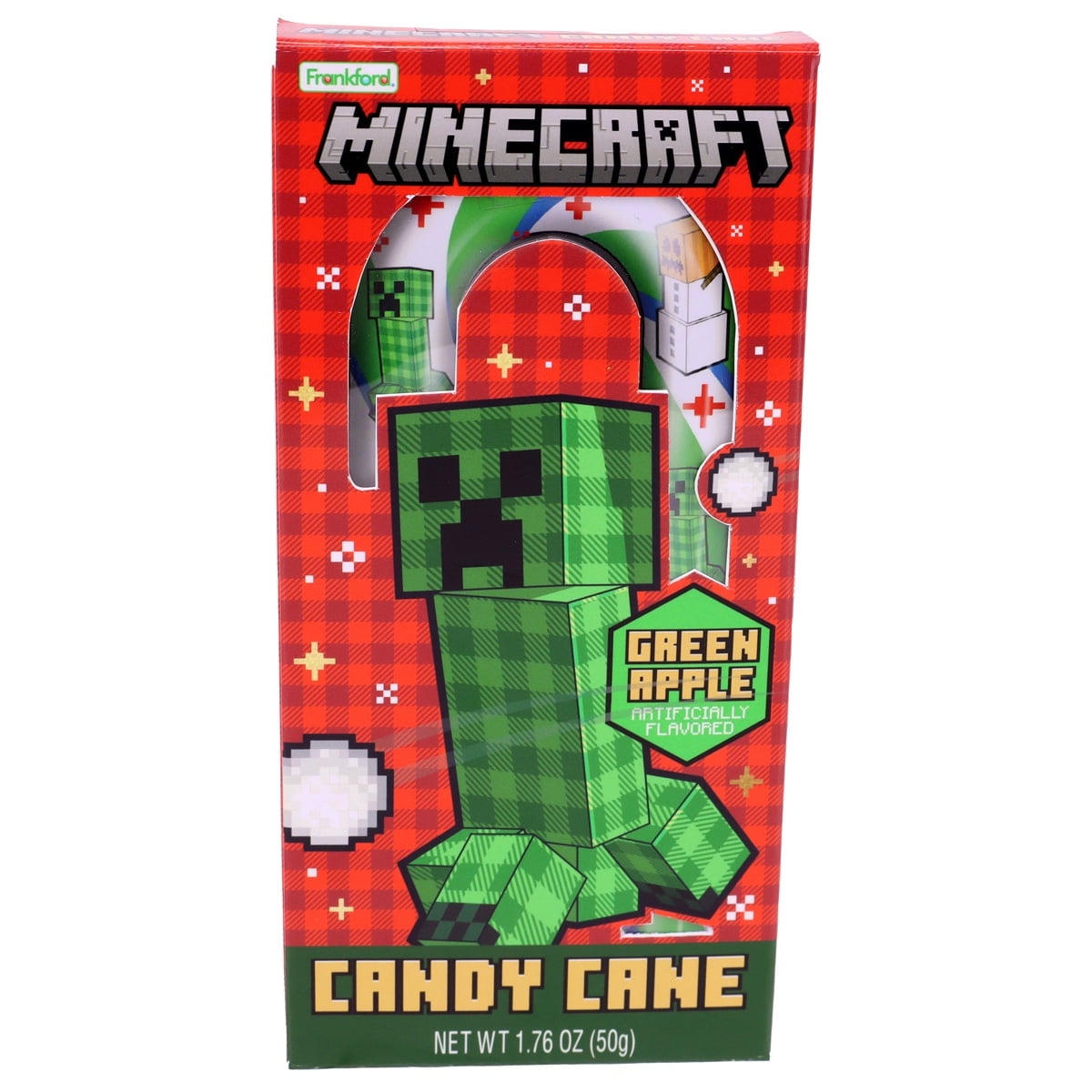 Minecraft Giant Holiday Candy Cane by Frankford, 1.76 oz