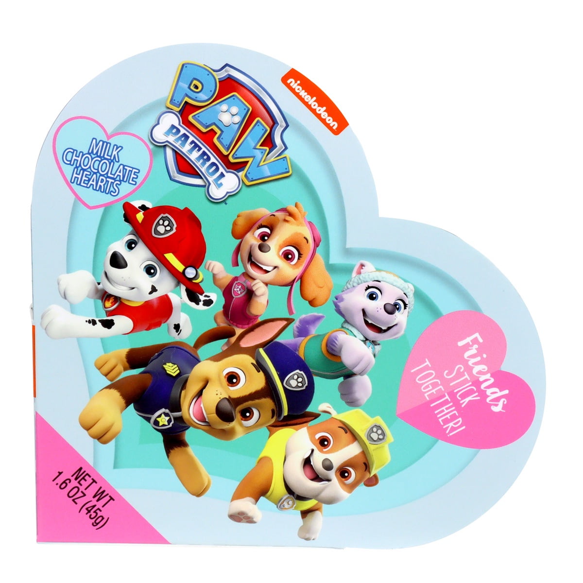 Frankford Nickelodeon's Paw Patrol Valentine's Heart Milk Chocolate, 1.6 Oz.