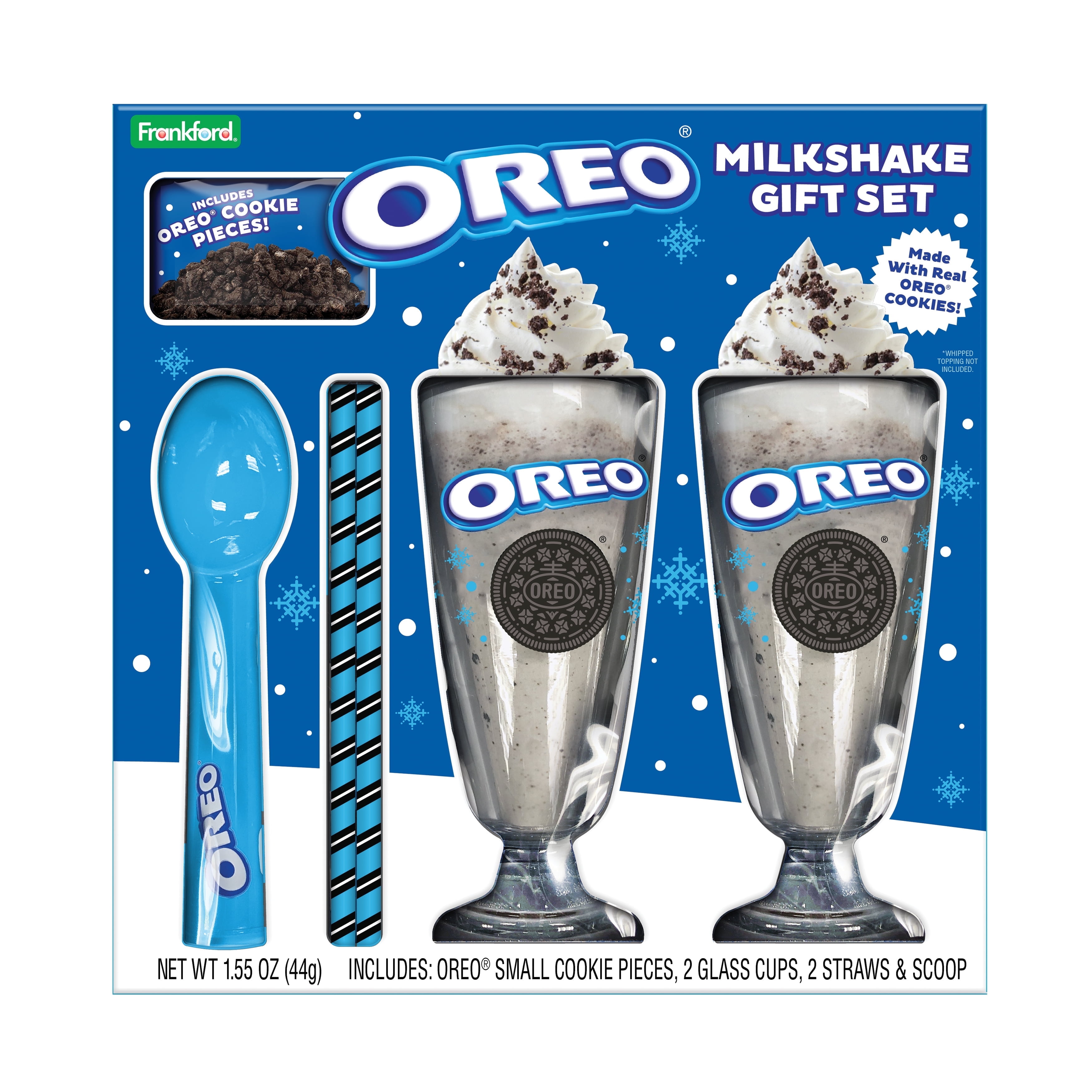 OREO Milkshake Kit with Mix and Glass by Frankford Candy