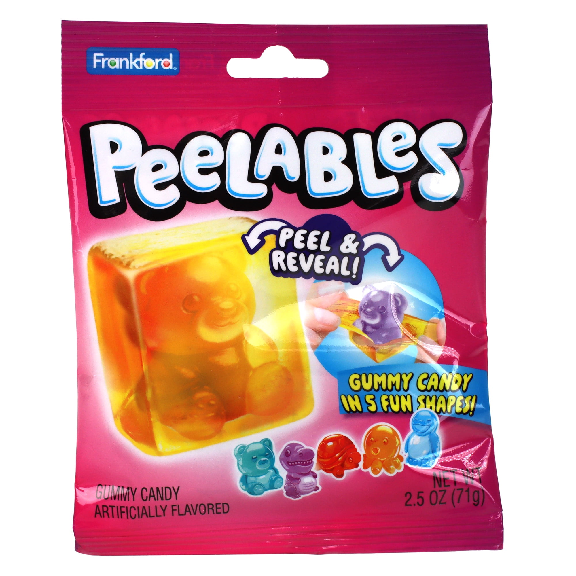 Frankford Peelables Peel and Reveal Gummy Candy Peg Bag