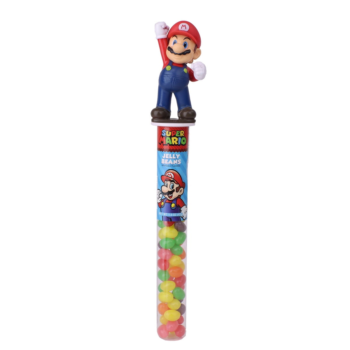 Frankford Super Mario Easter Fruit Flavor Jelly Bean Tube Topper, 1.5 Ounce