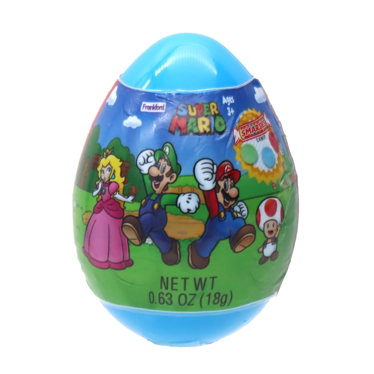 Frankford Super Mario Large Candy Filled Plastic Easter Egg, 0.63