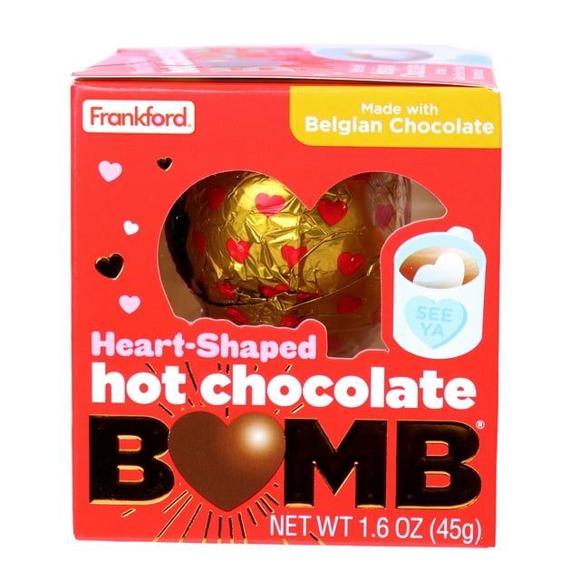 Frankford Valentine's Day Heart Milk Chocolate Bomb 1.6oz, 1 Count