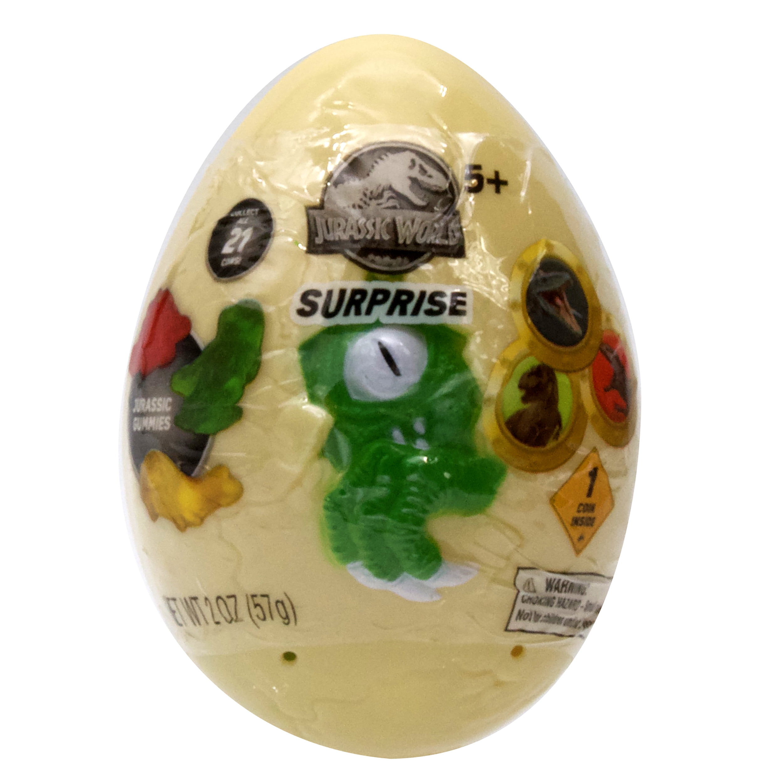 Frankford's Jurassic World Surprise Egg with Coin and Gummy Candy 2oz ...