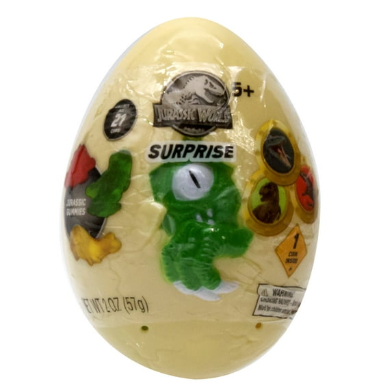 Frankford's Jurassic World Surprise Egg with Coin and Gummy Candy 2oz