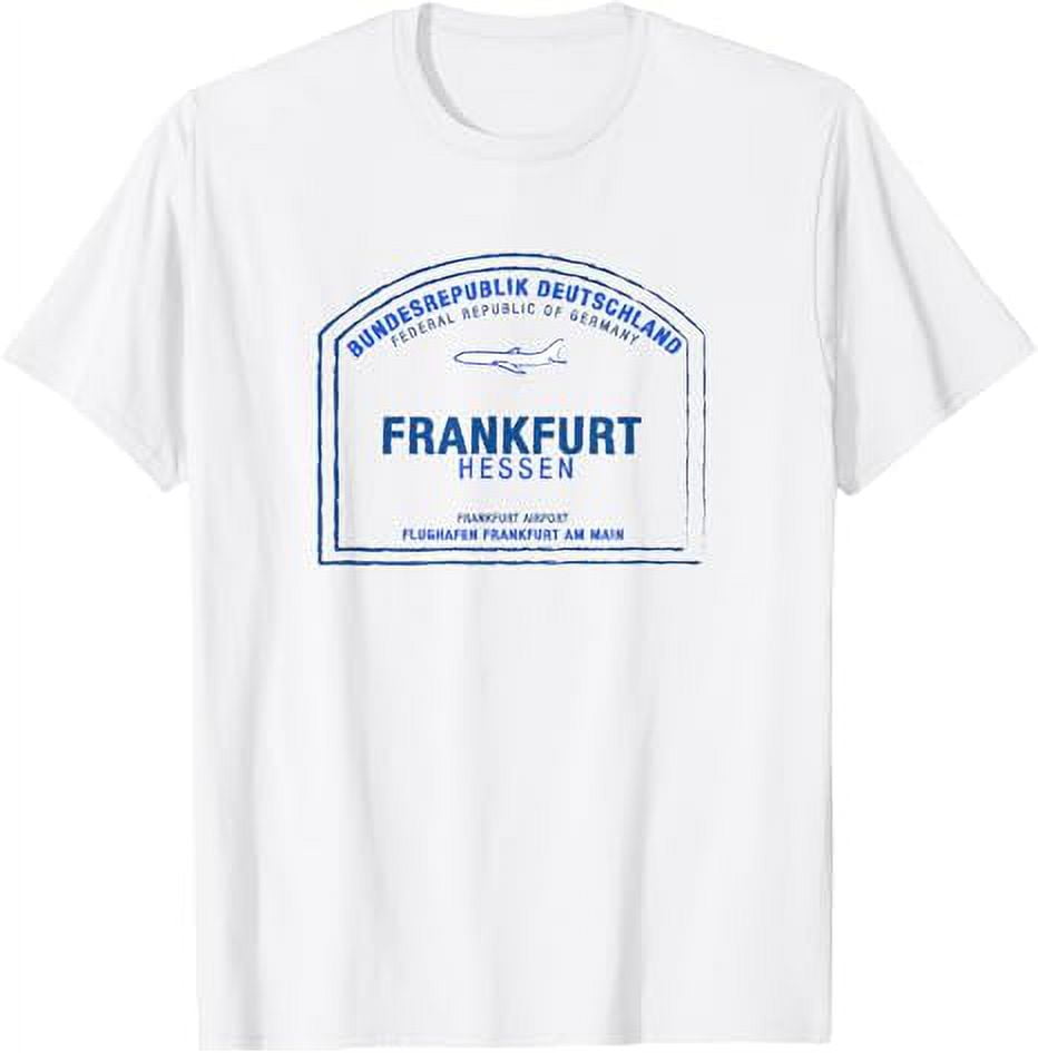 Frankfurt Germany Passport Stamp Vacation Travel TShirt