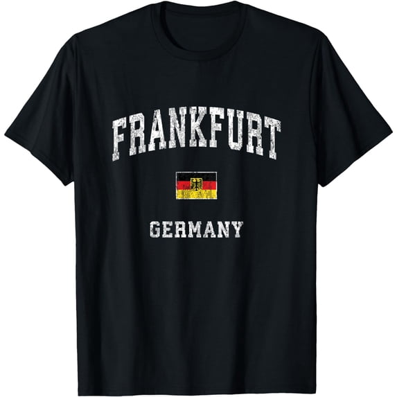 Frankfurt Germany Vintage Athletic Sports, Design T-Shirt mens t hirt men,black,women,misfits,journey ,boys