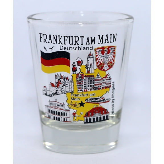 Frankfurt am Main Germany Great German Cities Collection shot glass