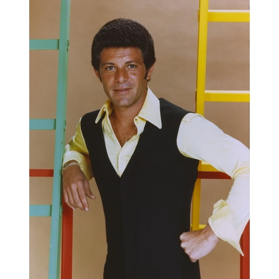 Frankie Avalon Posed in Black Vest Photo Print (24 x 30)