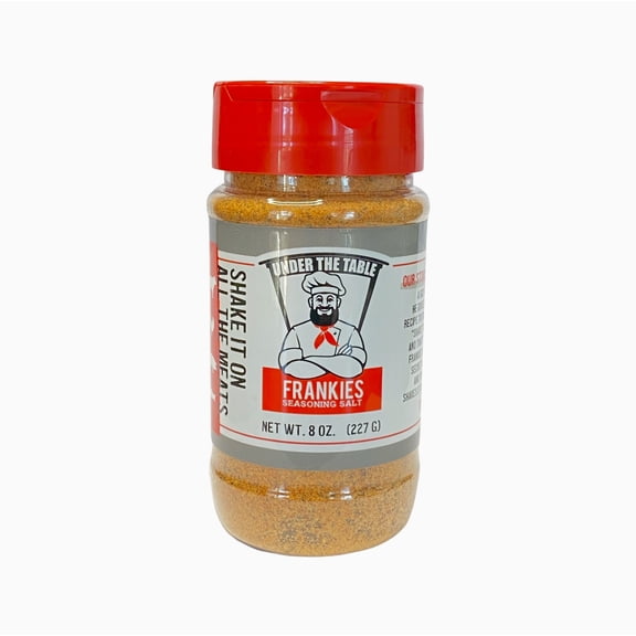 Frankie's Under The Table Seasoning Salt, Shake It On All The Meats, 8 oz.