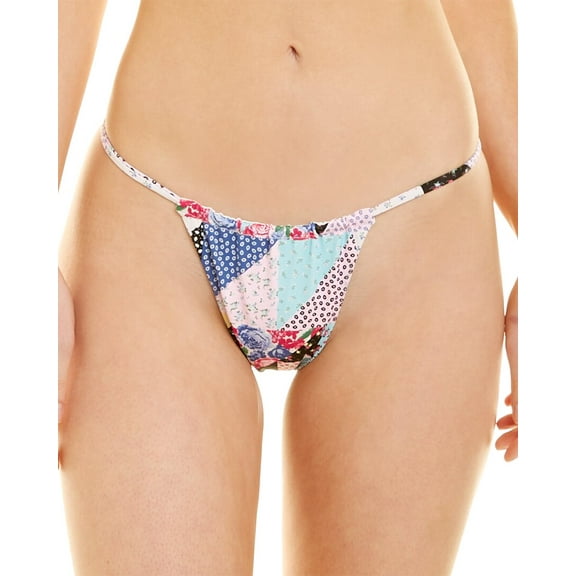 Frankies womens  Bikinis Francesca Bikini Bottom, L, Blue