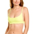thumbnail image 1 of Frankies womens  Bikinis Gavin Ribbed Bikini Top, XXL, Yellow, 1 of 3