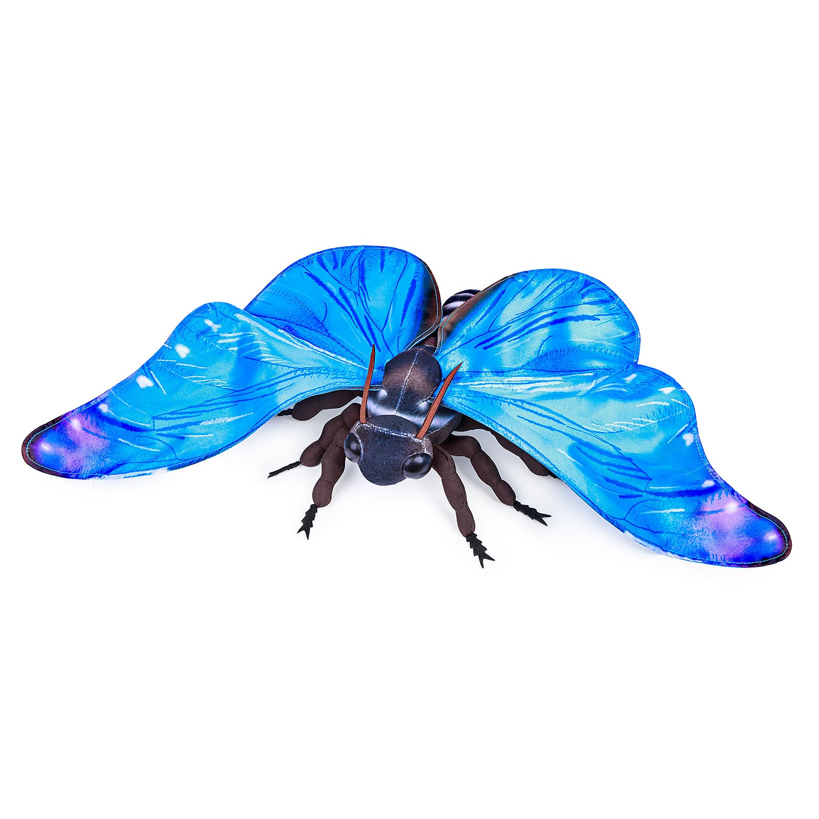 Frankiezhou Home Blue Morpho Butterfly Plush Toy, Large Blue Morpho ... - Crate Morpho Toys