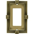 thumbnail image 1 of Franklin Brass Pineapple (1-Pack) Decorative Light Switch Cover Tumbled Antique Brass 1-Gang Decorator/Rocker Wall Plate Electrical Outlet Guard 64473, 1 of 8