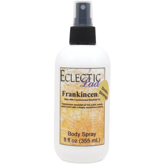 Frankincense Body Spray, Eclectic Lady, Hydrating Mist, Unisex (Double Strength), 16 oz
