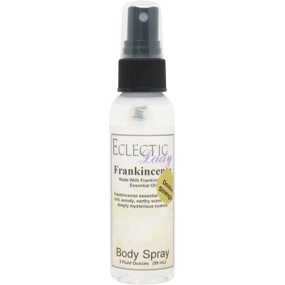 Frankincense Body Spray, Eclectic Lady, Hydrating Mist, Unisex (Double Strength), 2 oz