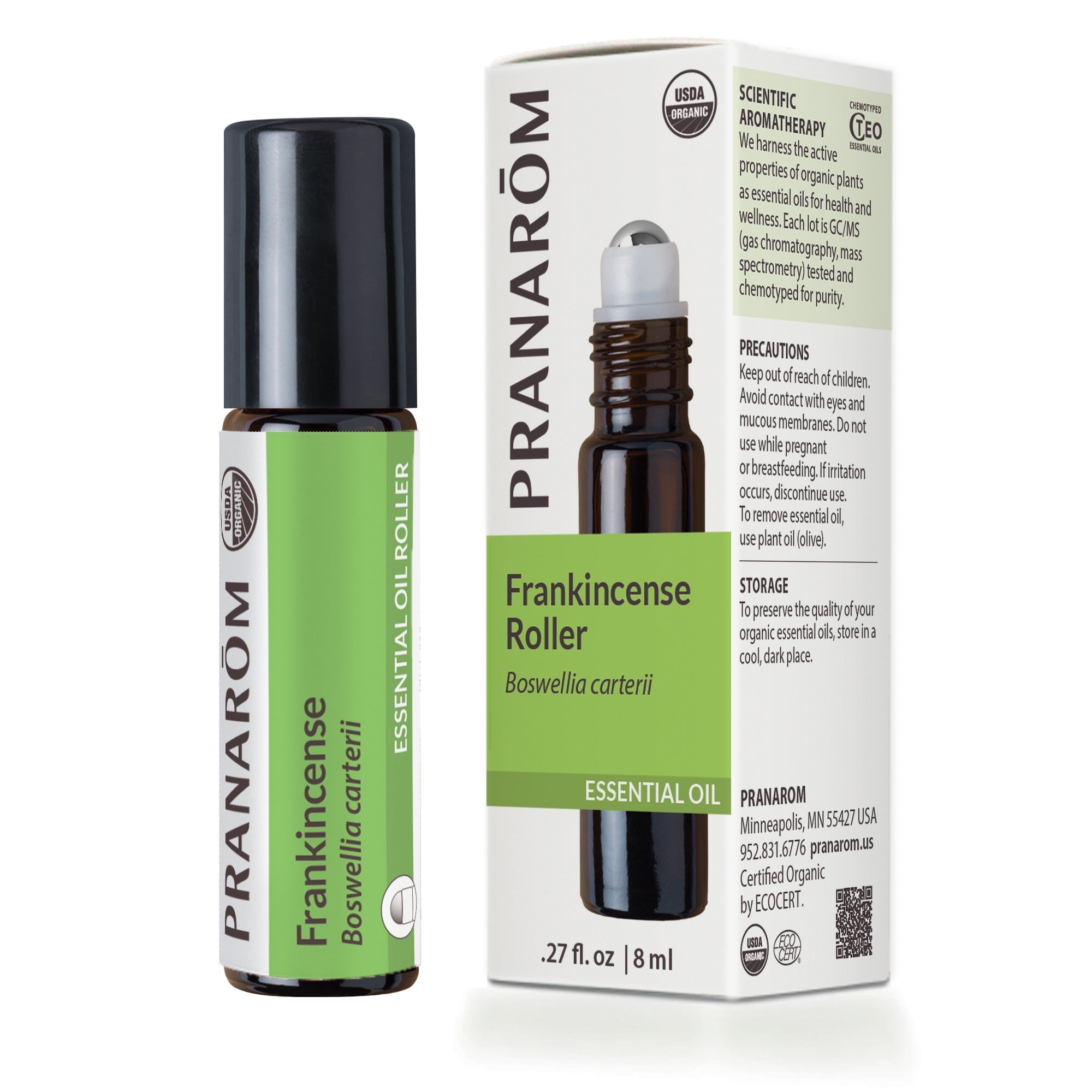 Pranarom Frankincense Essential Oil, 8 mL Rollerball