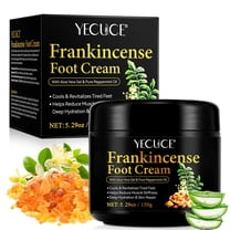 Frankincense Foot Cream, Cools & Revitalizes Tired Feet,Helps Reduce Muscle Stiffness,Deep Hydration & Skin Repair(5.29oz / 150g)