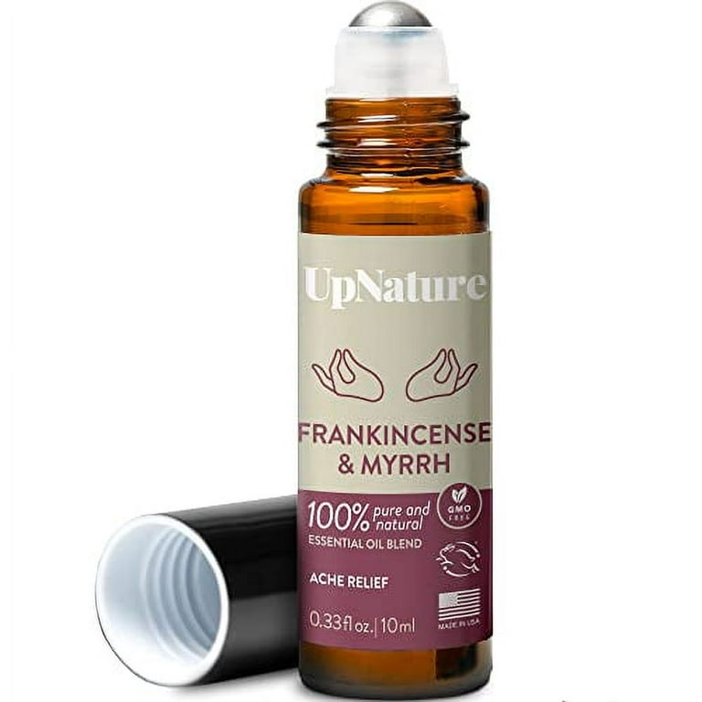Frankincense and Myrrh Essential Oil Roll Onâ€“Natural Frankincense  Essential Oils & Myrrh Essential Oil for Body Aches & Stiffness, Stress  Relief & Skin & Nails-Therapeutic Grade Aromatherapy Oi 