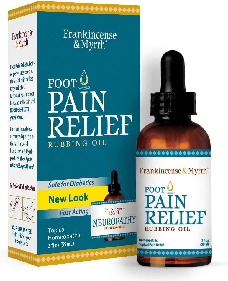 Frankincense & Myrrh Foot Pain Relief Rubbing Oil, 2fl oz